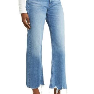 PAIGE Leenah Ankle Petite Charming Distressed w/ Allegro Raw Hem